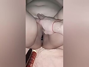 HOT WIFE MASTURBATES AND FUCKS THICK DILDO HAS STRONG ORGASMS