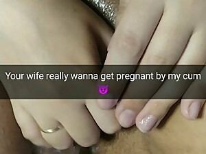 Hotwife lover cums in her pussy and she wants to get pregnant!