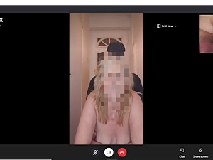 HOT Mature MILF Blows & Shags Pizza Man, While on Skype Call to hubby!  British Amateur Cuckold x