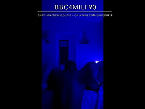 BBC seduces Latina wife with blue light