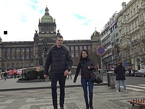 HUNT4K. Hunter meets a nice girl in Prague